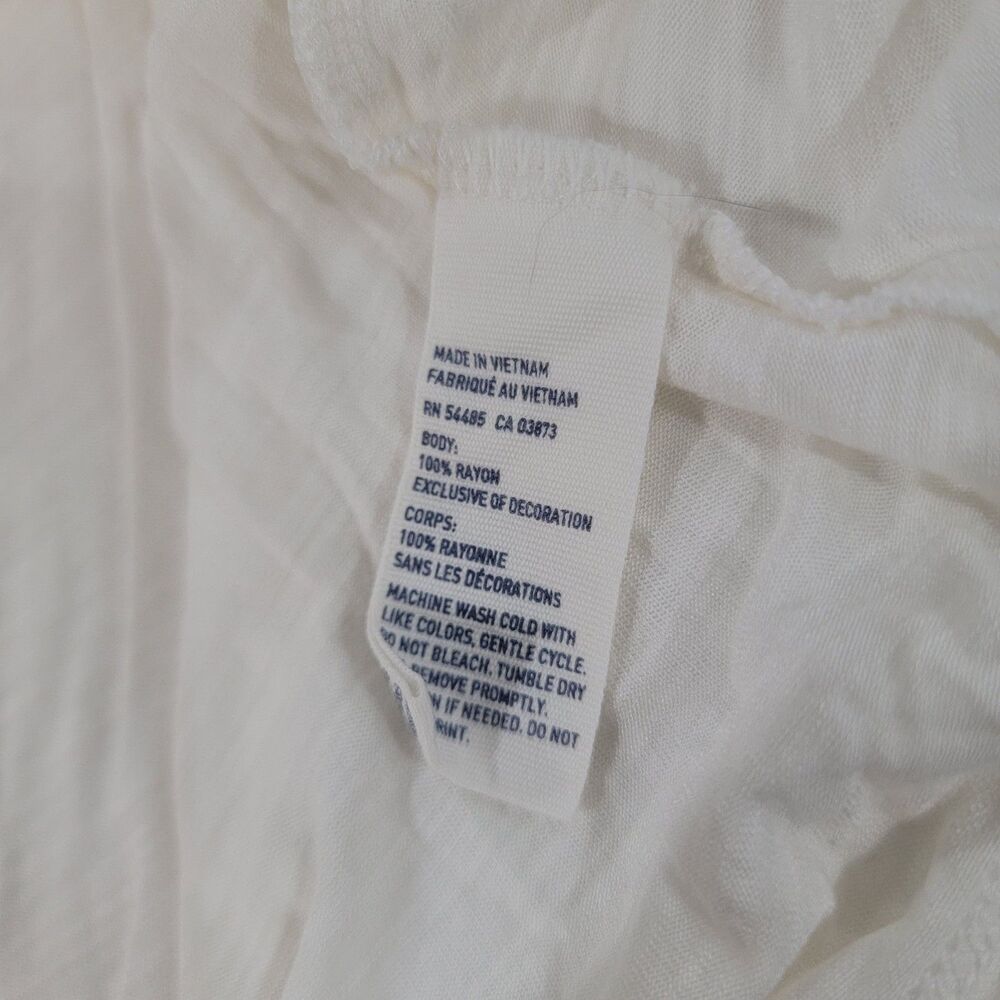 Y2K American Eagle Outfitters Womens Top Size Medium Ivory Fairy Boho - Picture 5 of 7